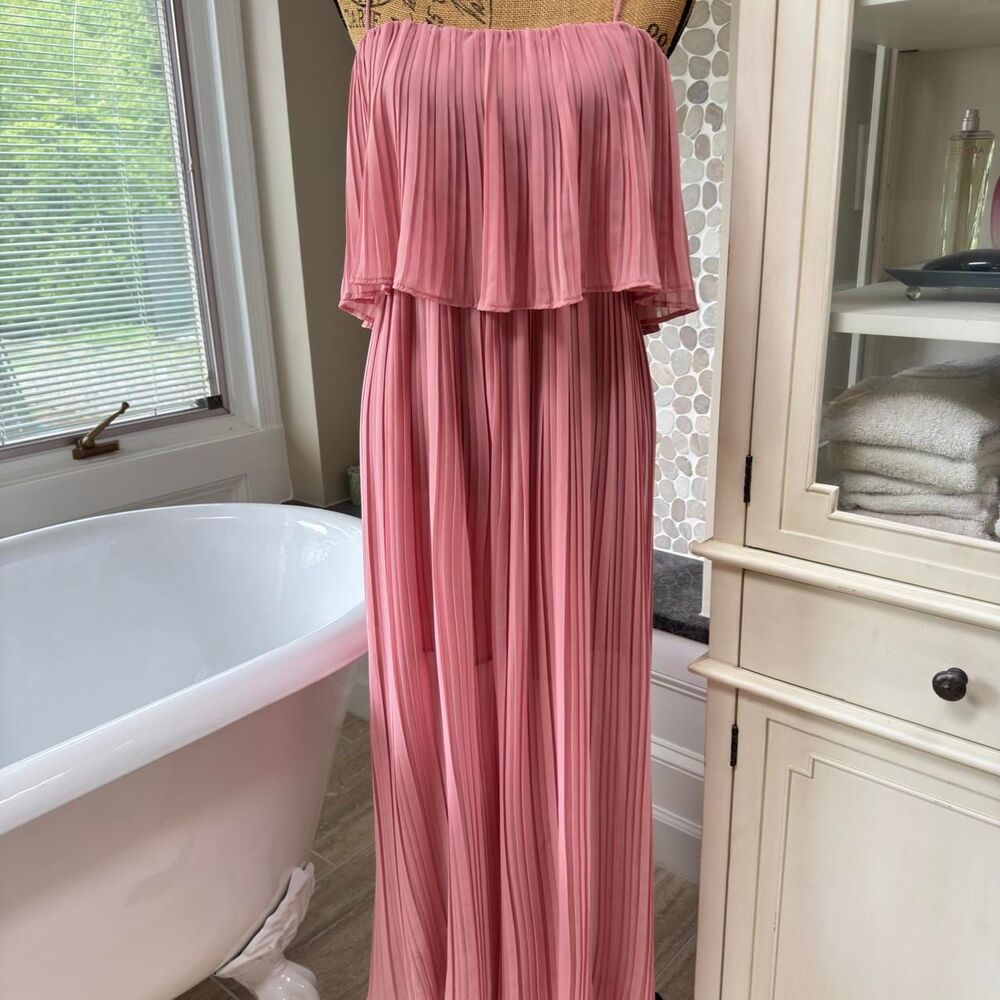 Shinstar Pink Pleasted romper